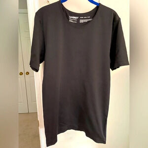 LiverG XL 46/48 Black Tee shirt #150529 short sleeve 98 nylon 2% spandex